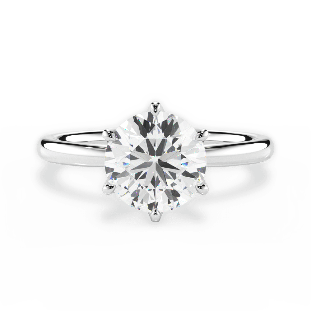The Petra Solitaire - Lotus Diamond