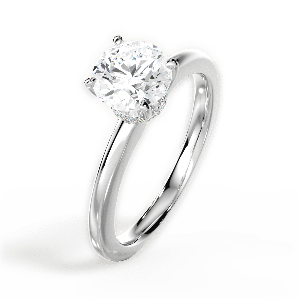 The Priya Solitaire - Lotus Diamond