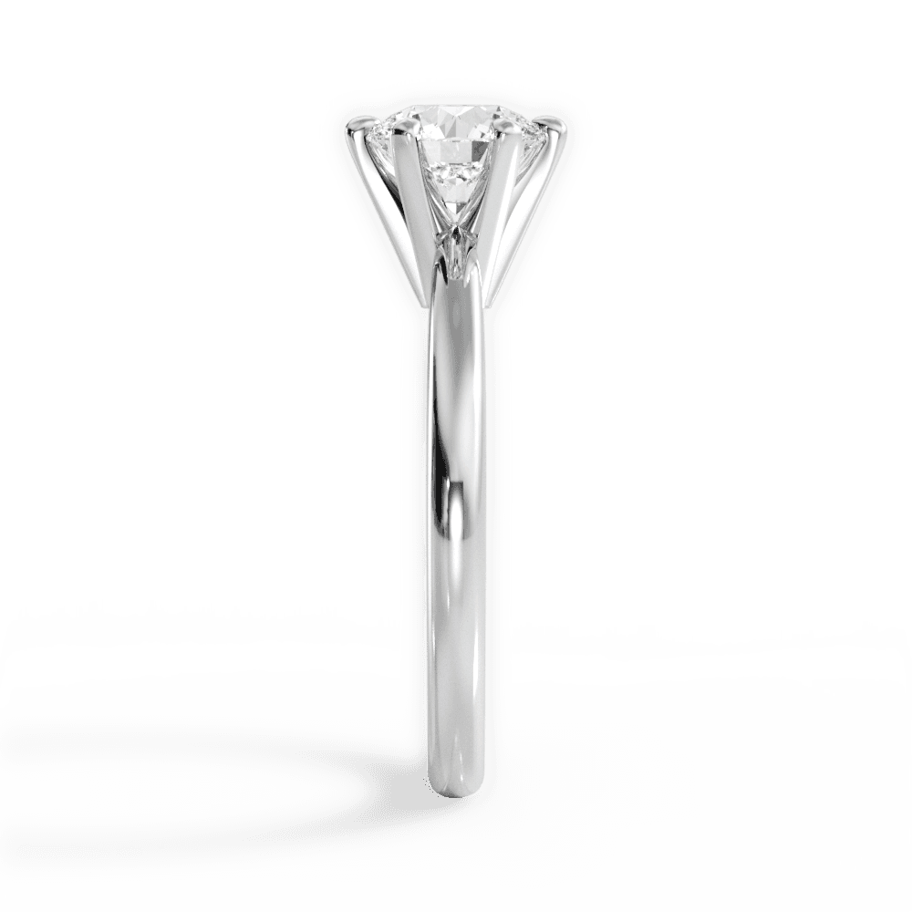 The Quinn Solitaire Engagement Ring Lotus Diamond