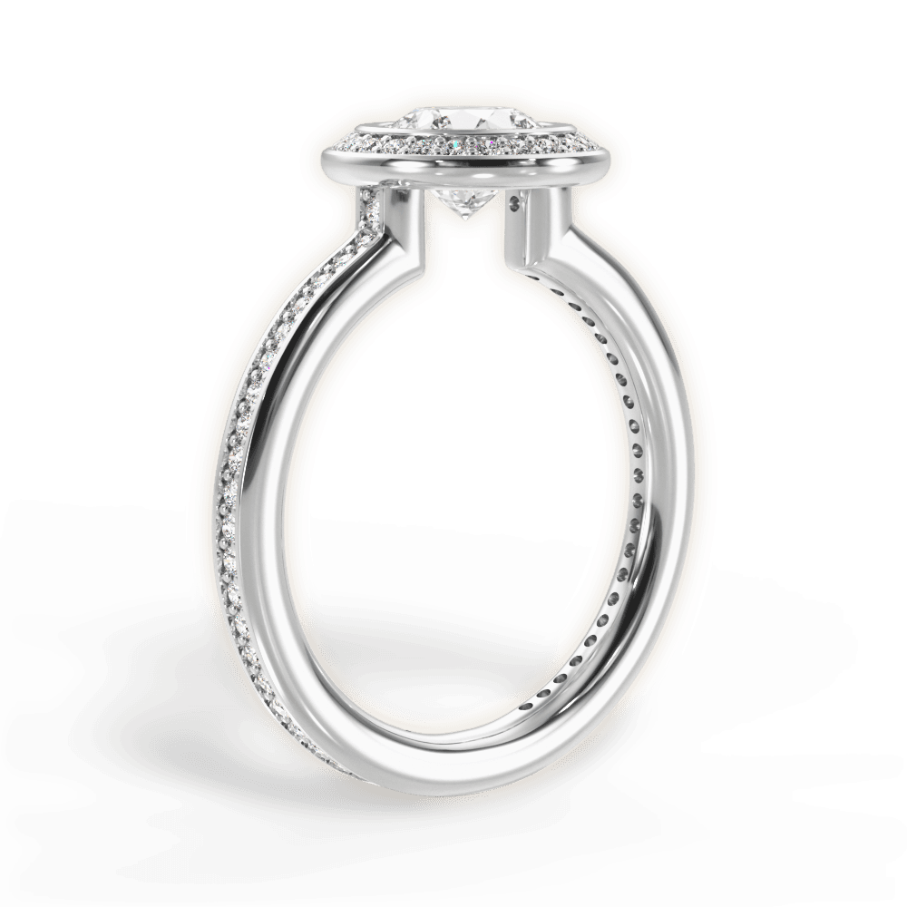 The Ritani Endless Love Halo Lotus Diamond