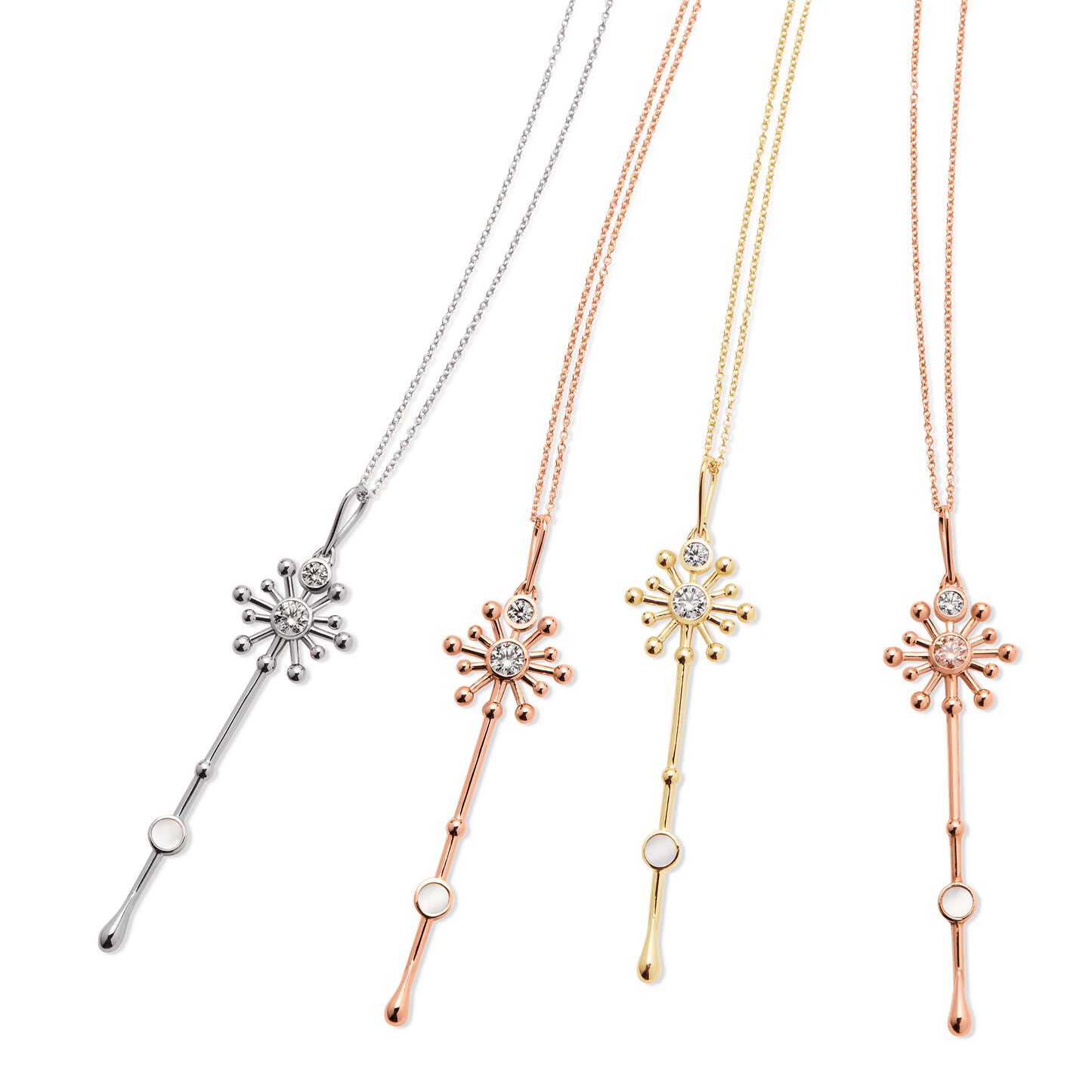The Roseate x Lightbox Light Wand Pendant - Lotus Diamond