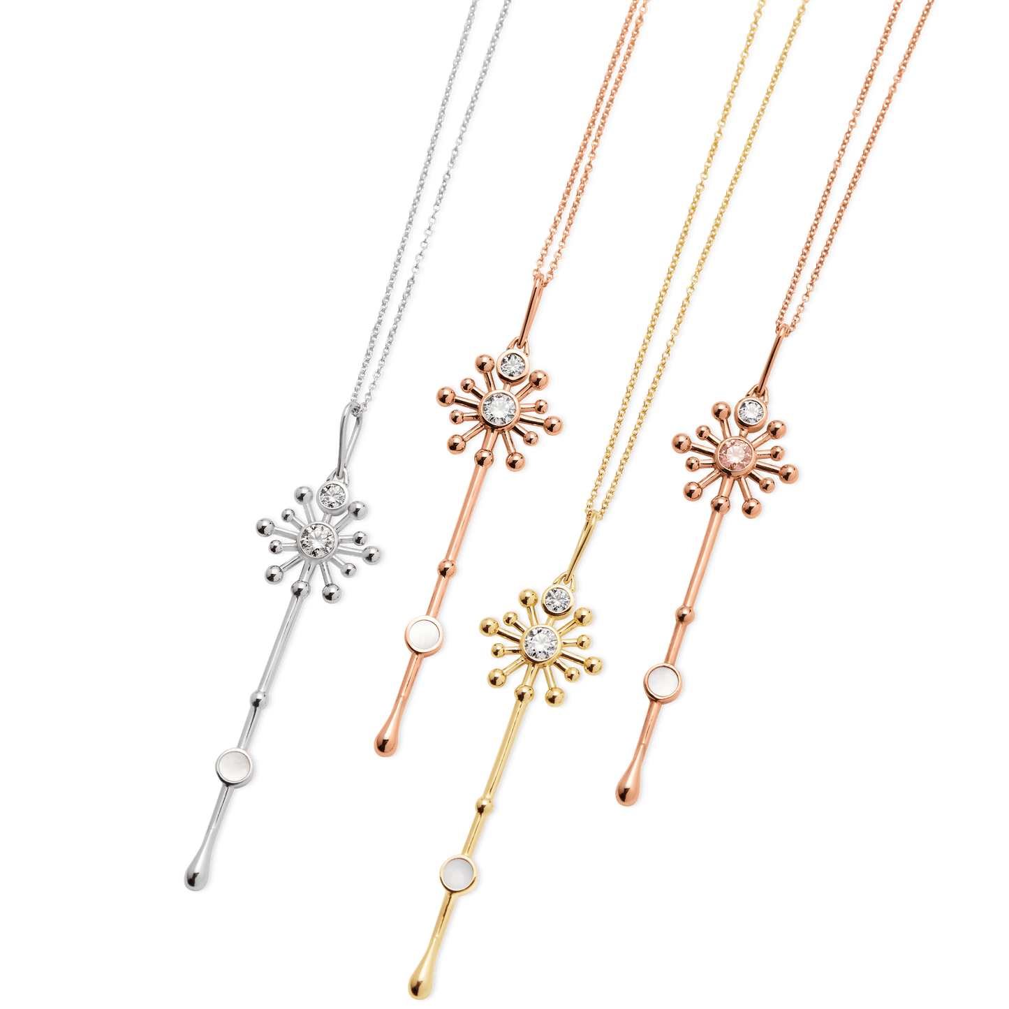 The Roseate x Lightbox Light Wand Pendant - Lotus Diamond