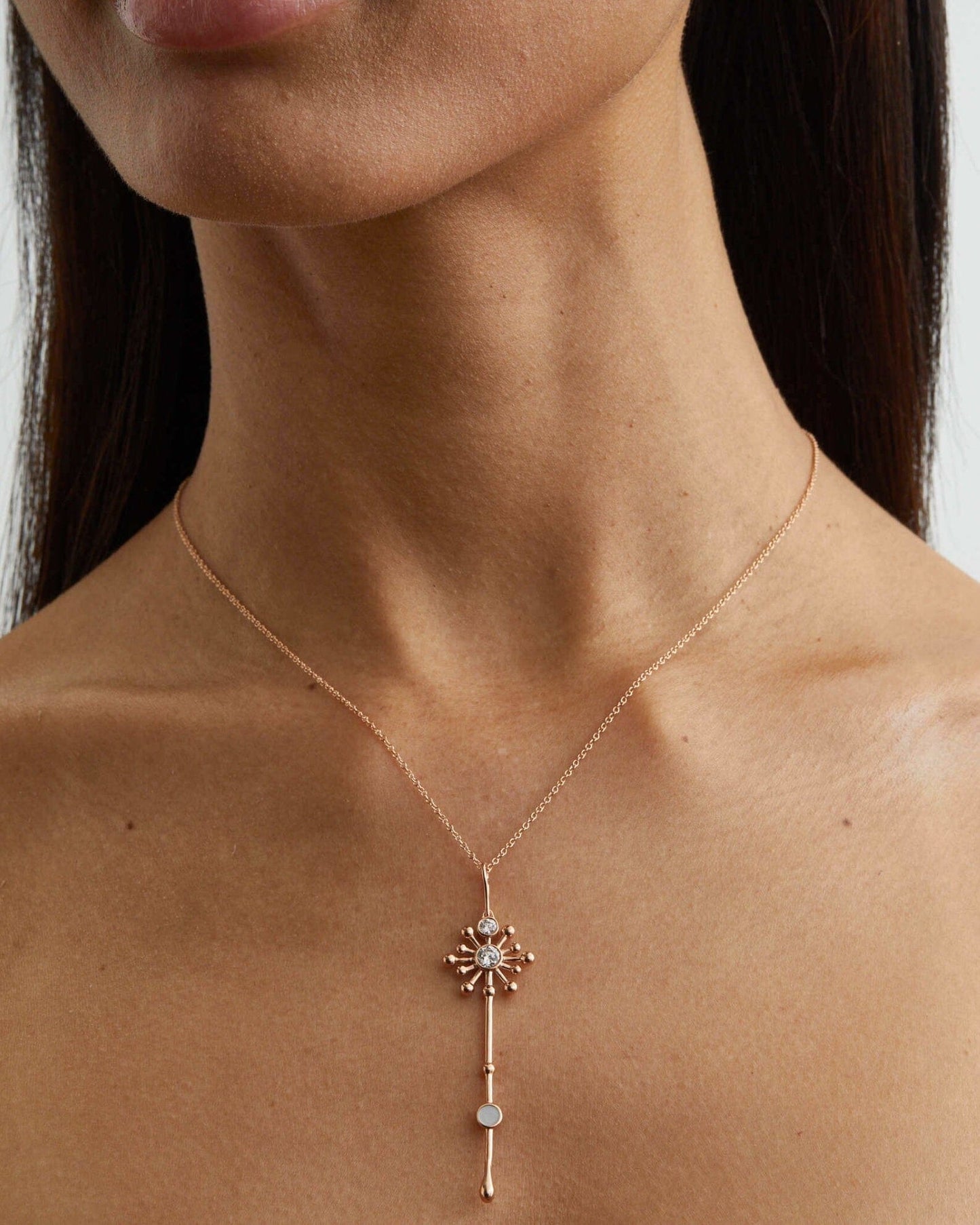 The Roseate x Lightbox Light Wand Pendant - Lotus Diamond