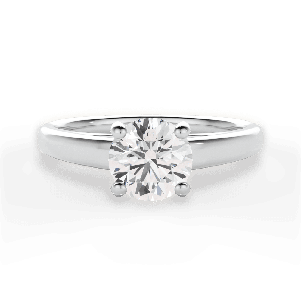 The Siena Solitaire - Lotus Diamond