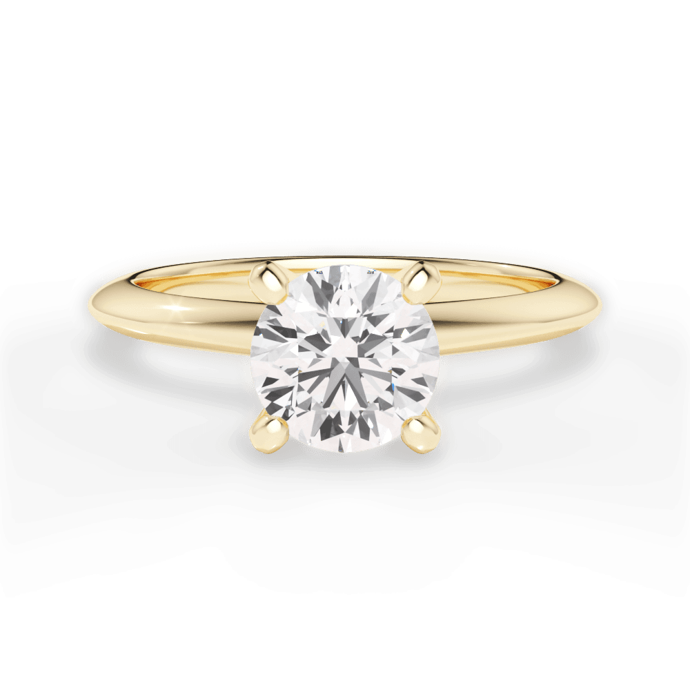 The Sybil Solitaire Engagement Ring Lotus Diamond