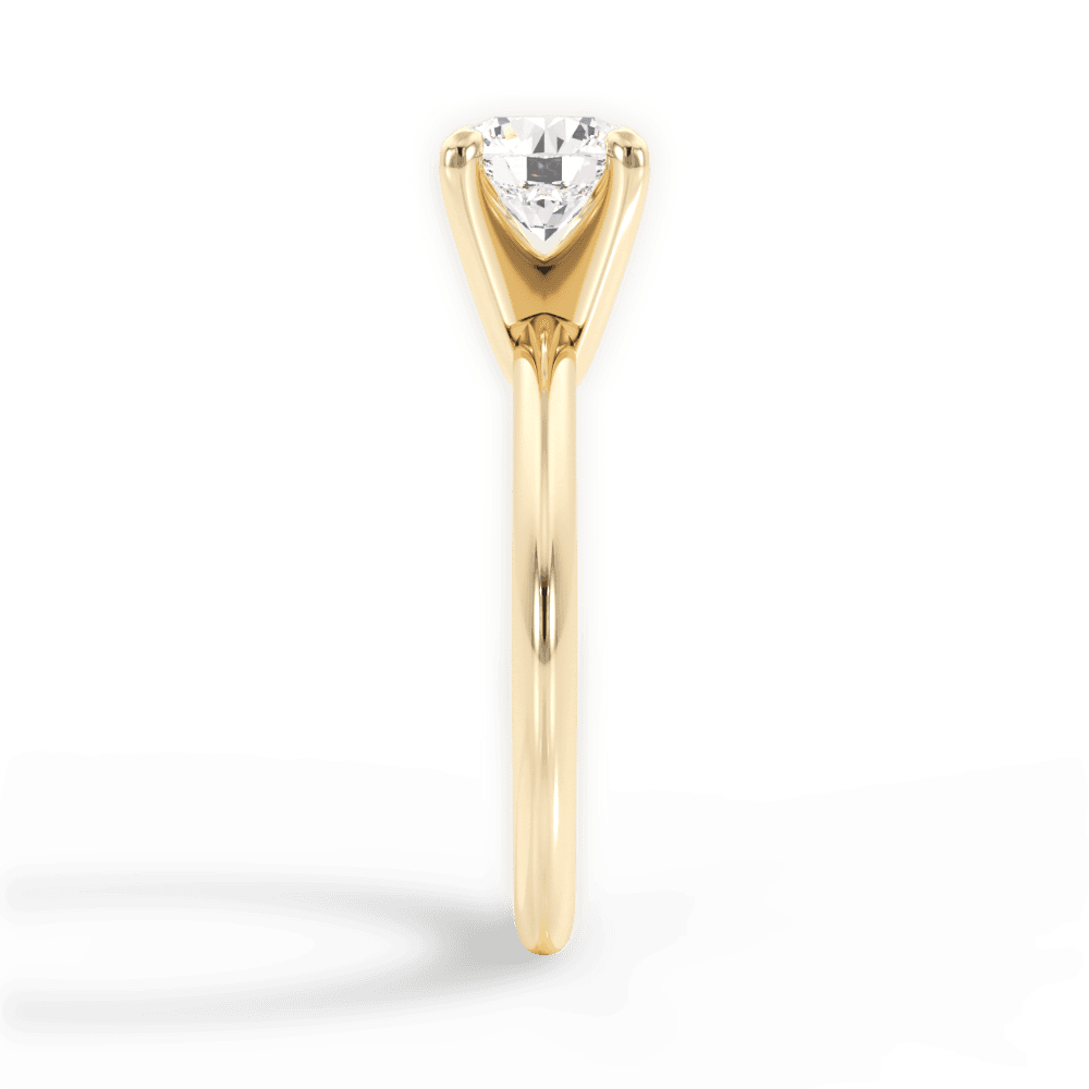 The Sybil Solitaire Engagement Ring Lotus Diamond