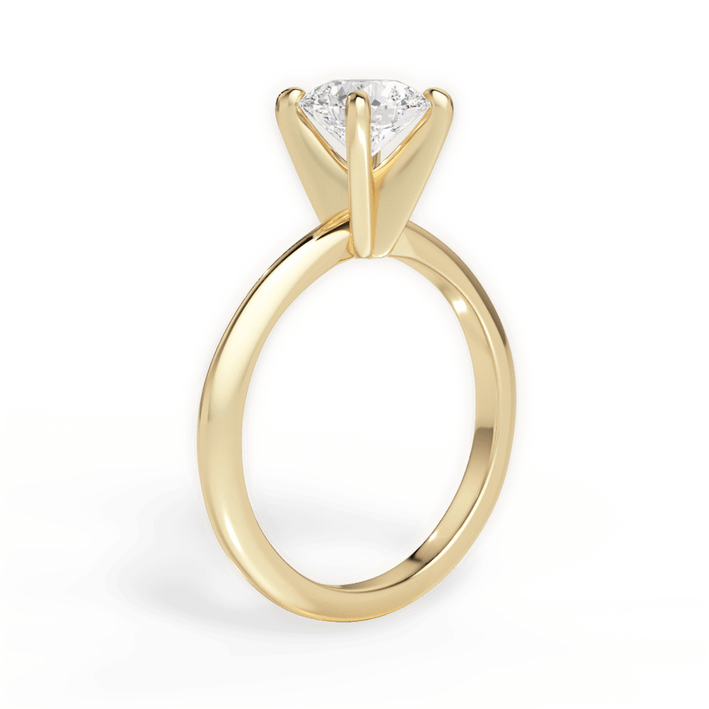 The Sybil Solitaire Engagement Ring Lotus Diamond