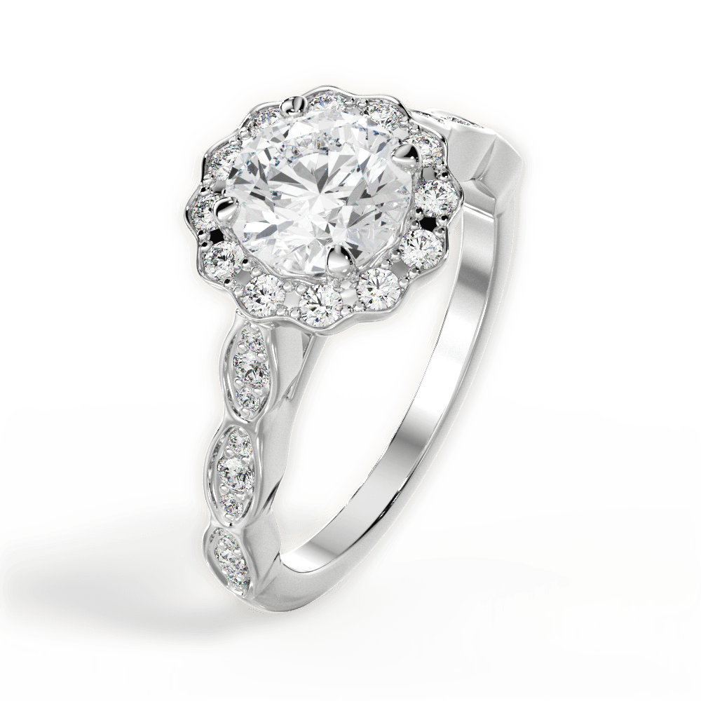 The Talia Halo - Lotus Diamond
