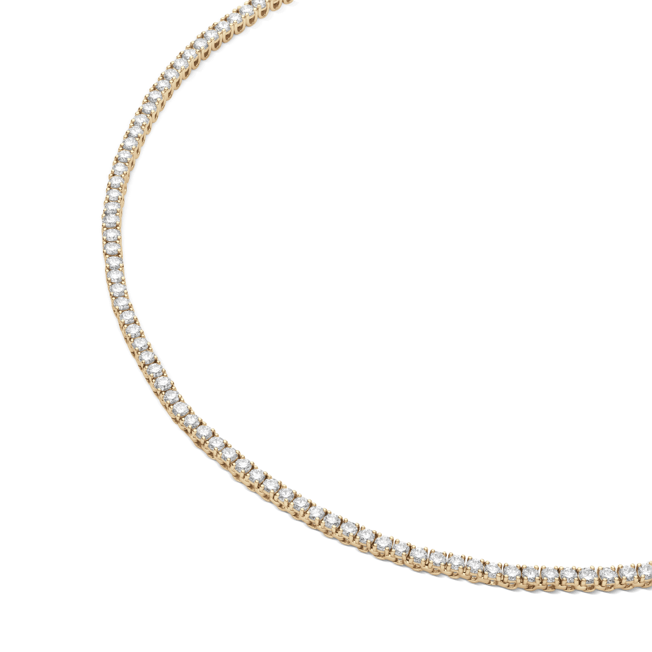 The Tennis Necklace, Mini - Lotus Diamond