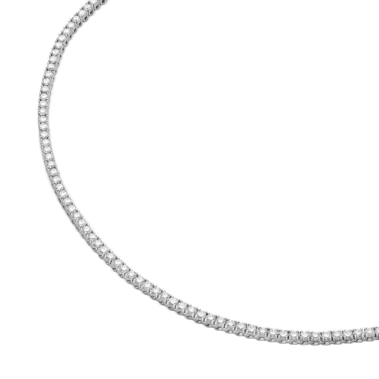 The Tennis Necklace, Mini - Lotus Diamond