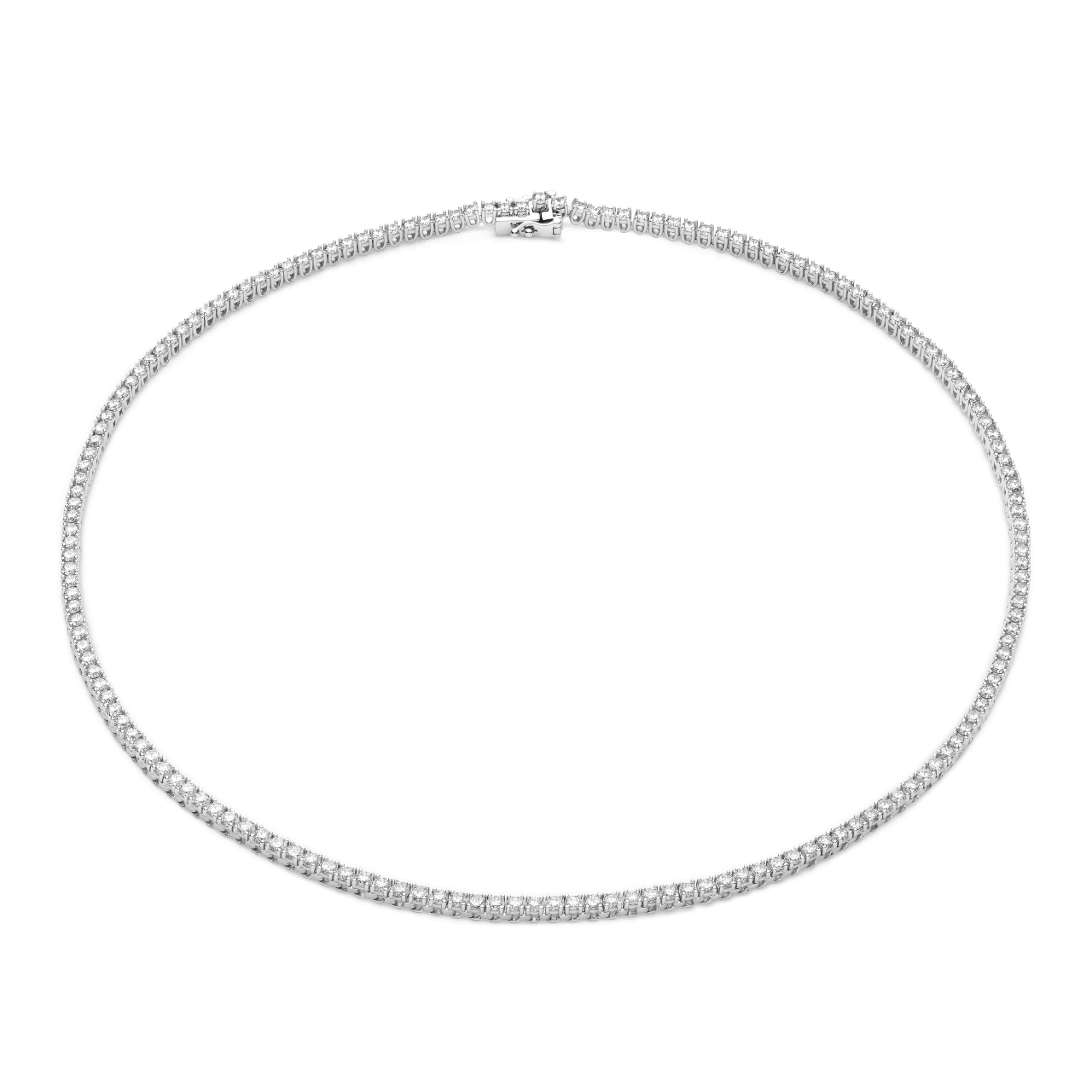 The Tennis Necklace, Mini - Lotus Diamond