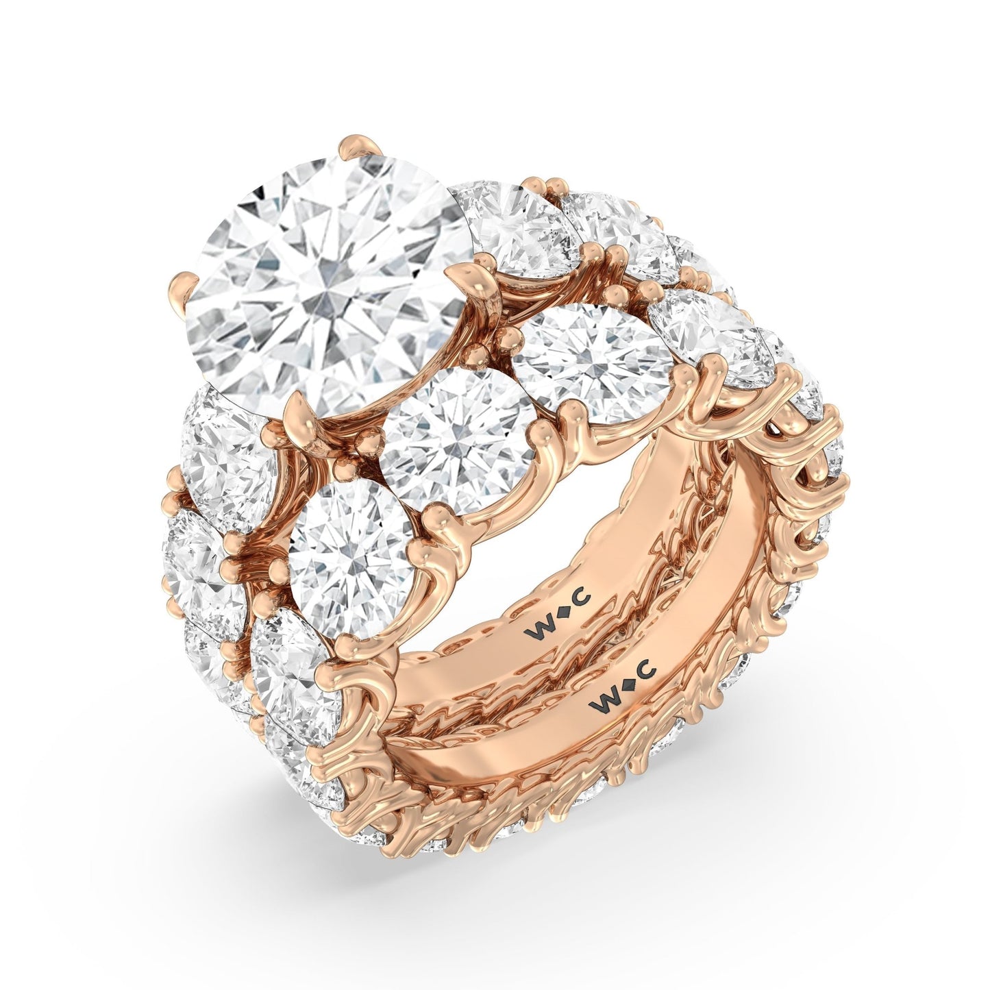 The Upper West Side Diamond Band - Lotus Diamond