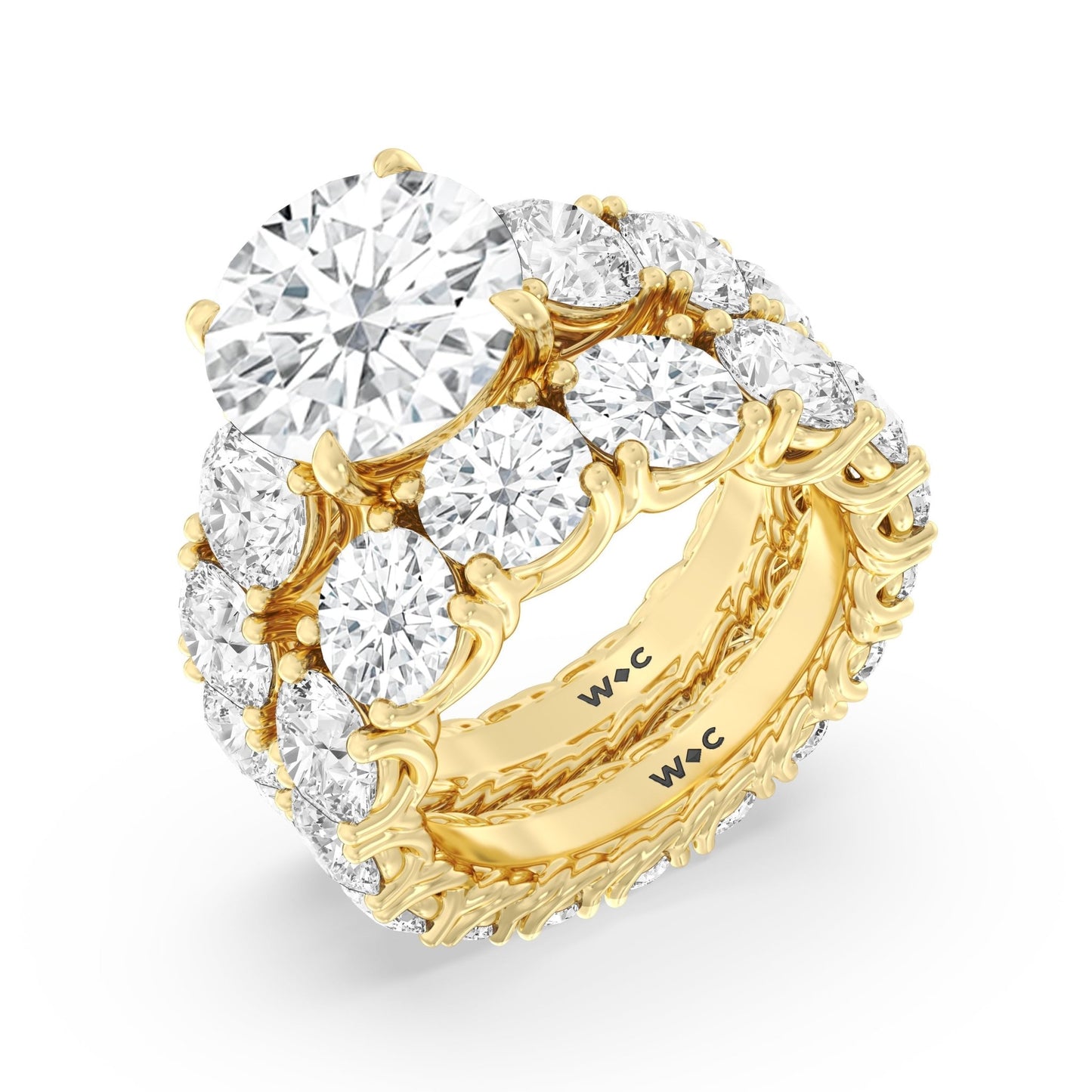The Upper West Side Diamond Band - Lotus Diamond
