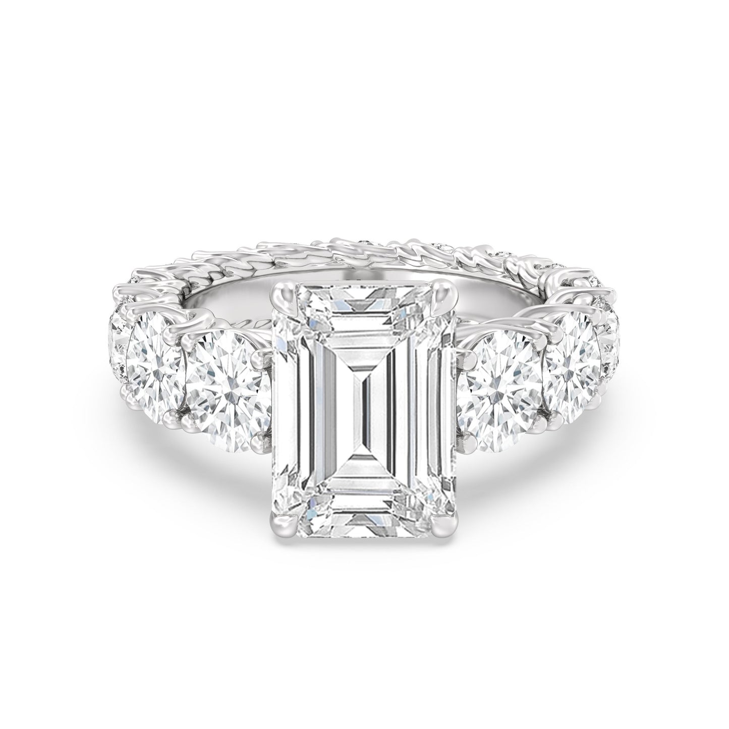 The Upper West Side Ring - Lotus Diamond