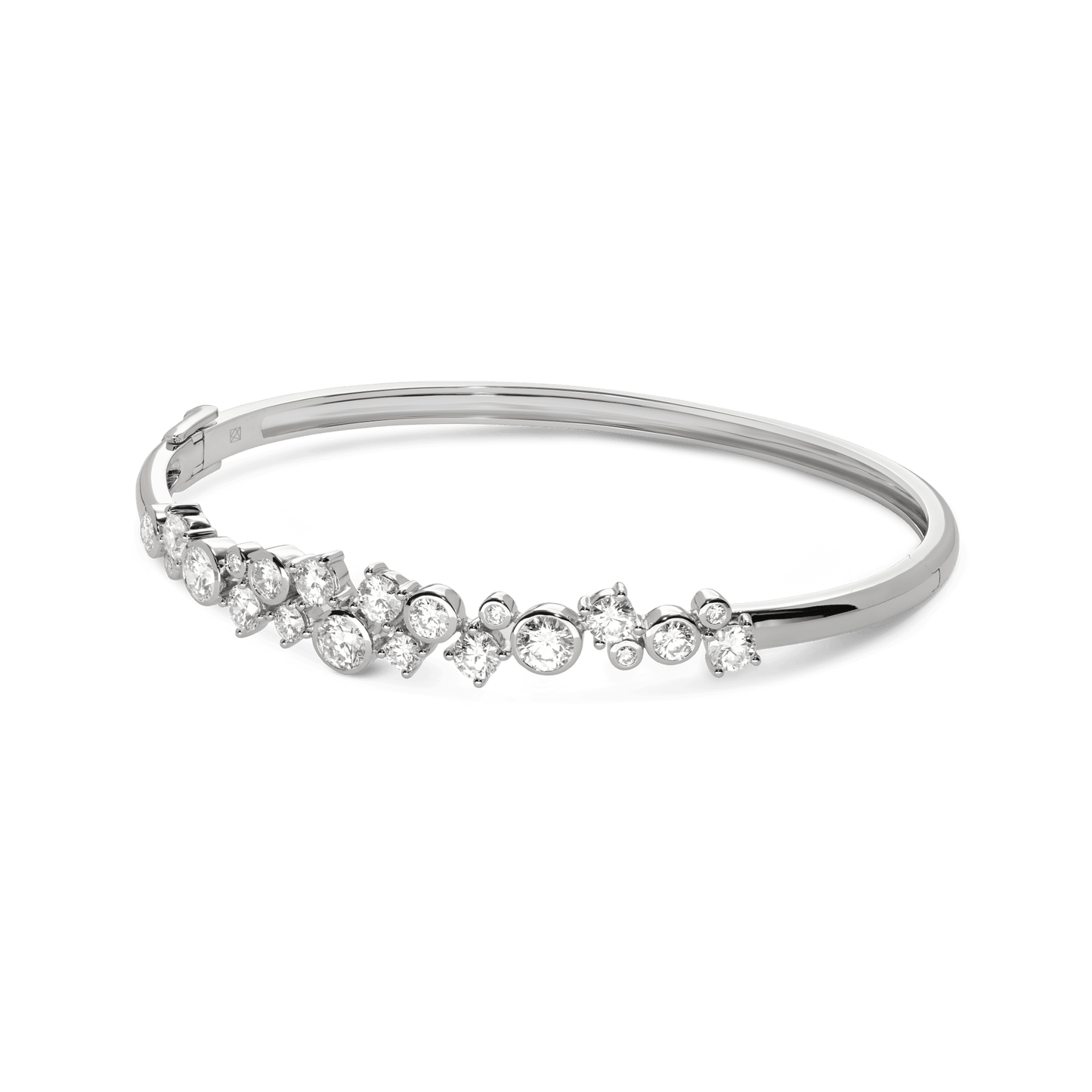 The Waterfront Bangle - Lotus Diamond
