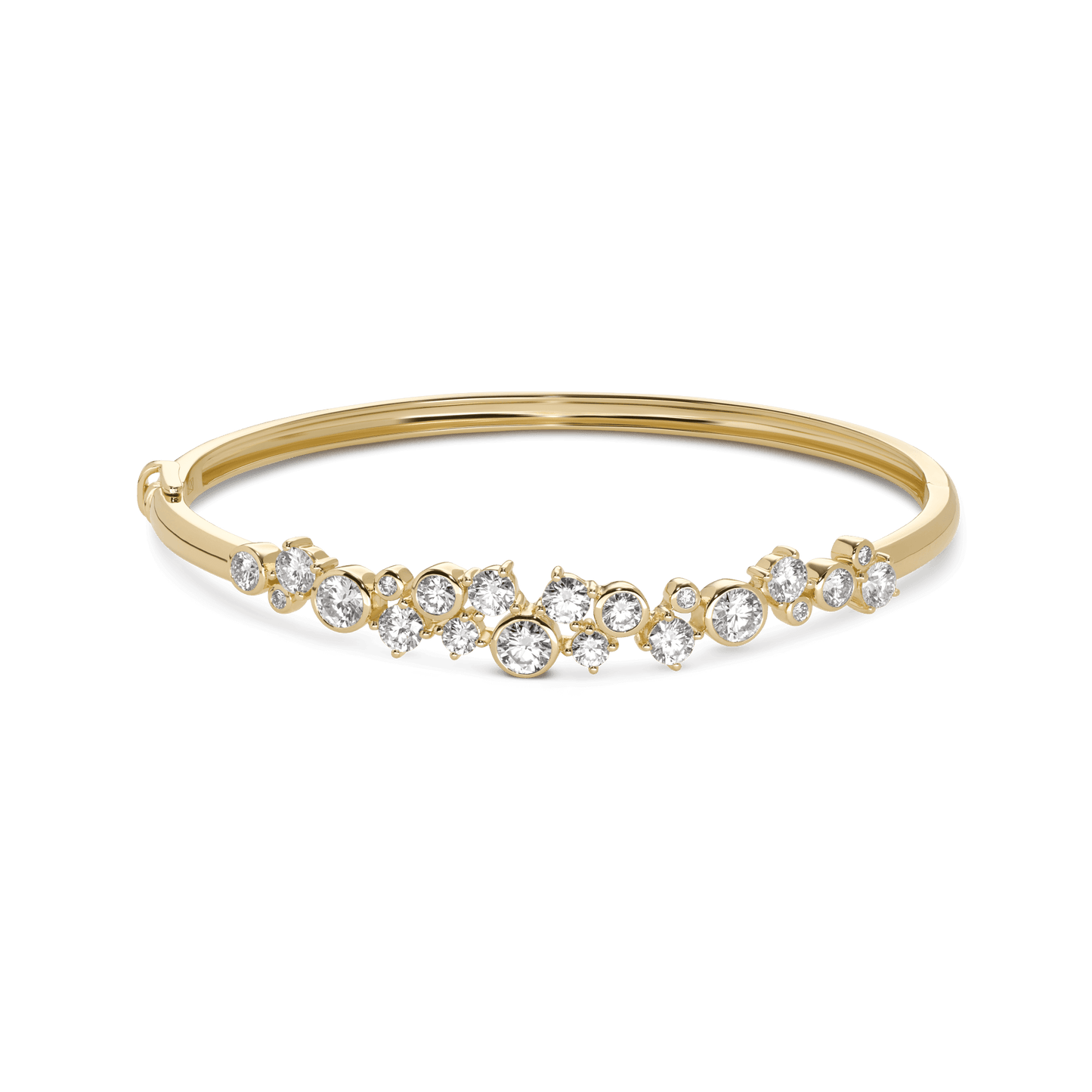 The Waterfront Bangle - Lotus Diamond