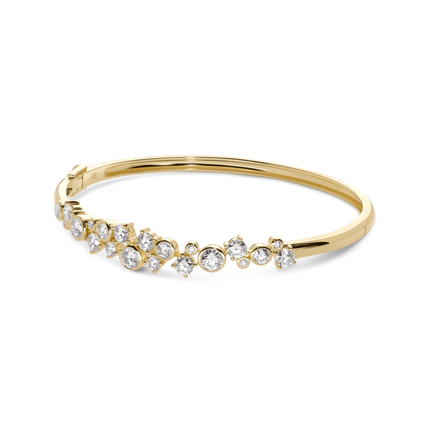 The Waterfront Bangle - Lotus Diamond