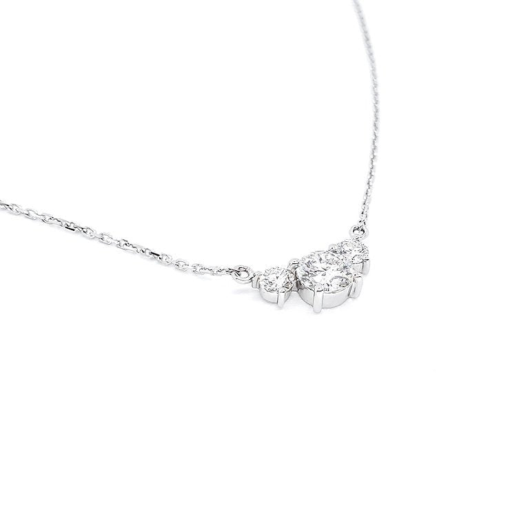 Three - stone diamond Pendant - Lotus Diamond