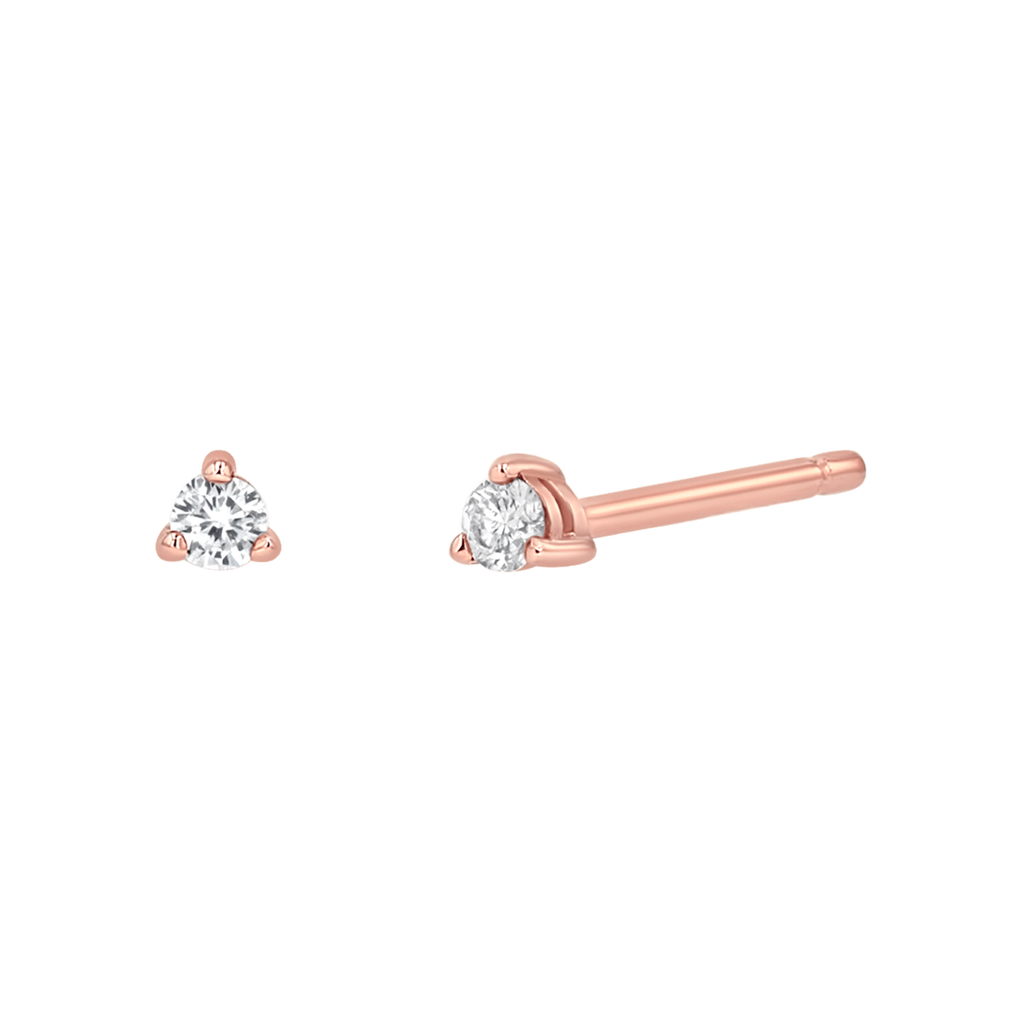 Tiny Diamond Studs - Lotus Diamond