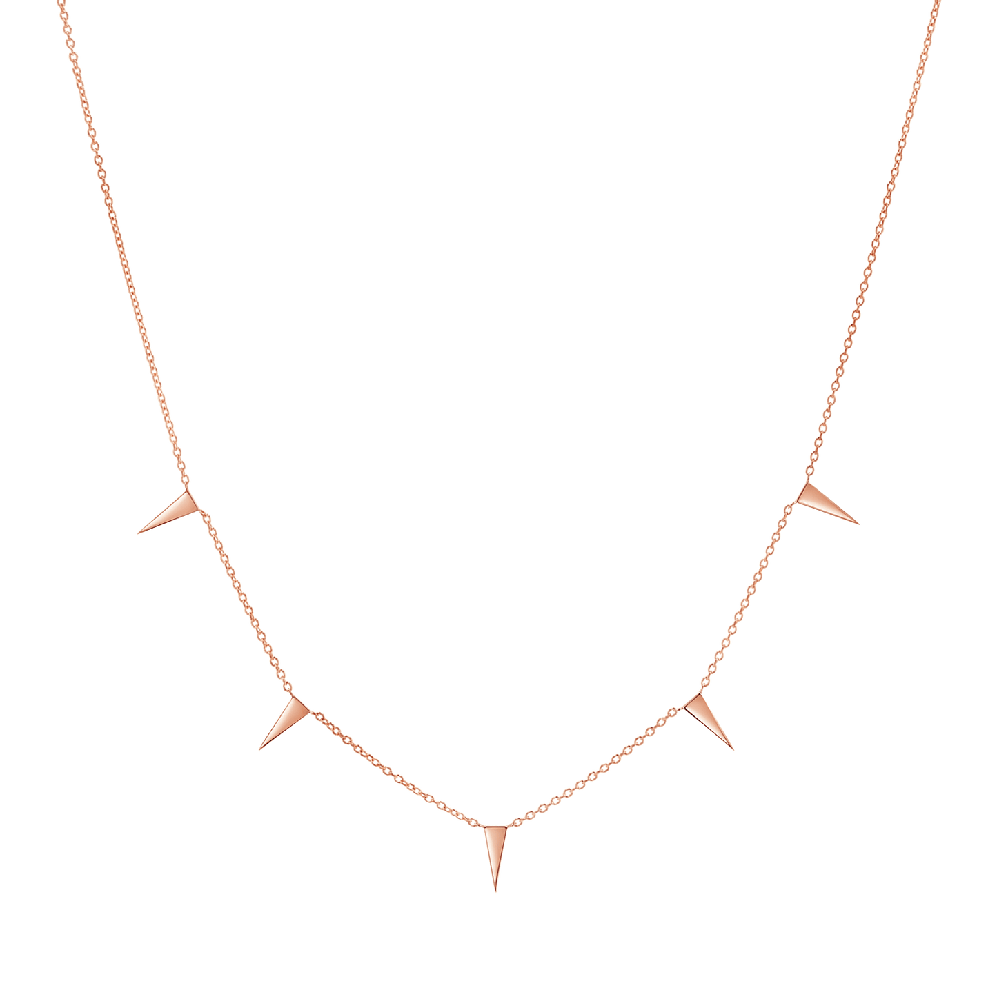 Triangle Spike Necklace - Lotus Diamond