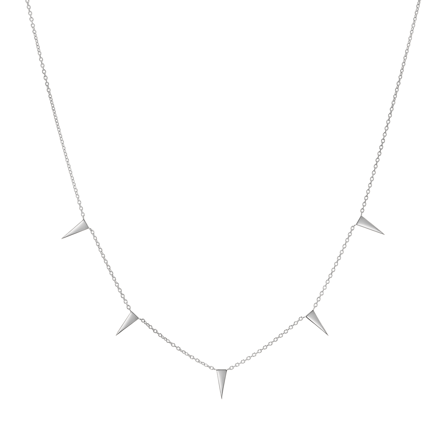 Triangle Spike Necklace - Lotus Diamond