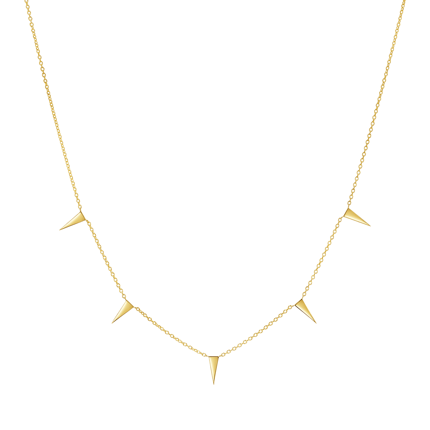 Triangle Spike Necklace - Lotus Diamond