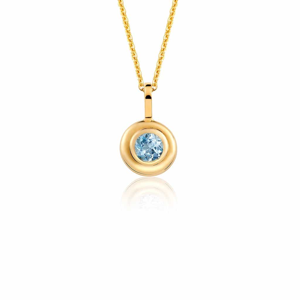 Trinatier Grand Bezel Pendant Necklace - Lotus Diamond