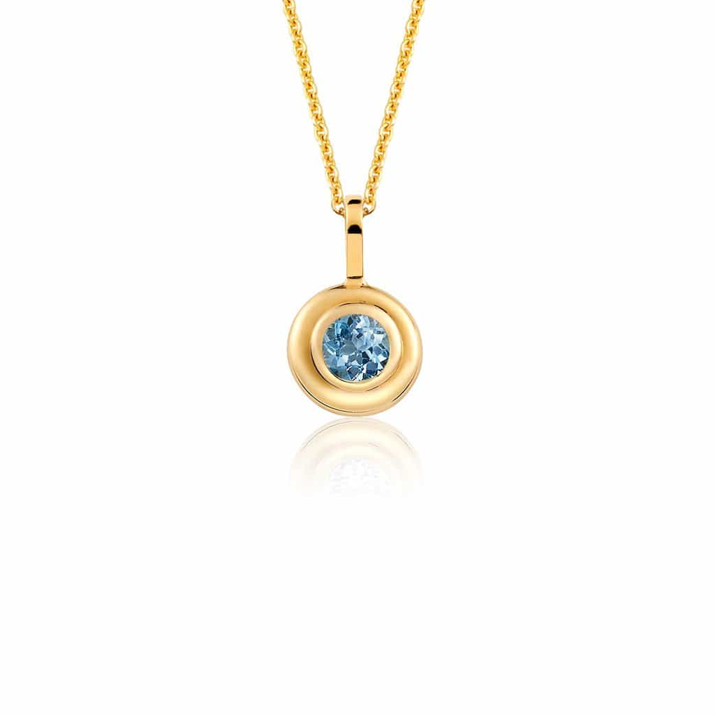 Trinatier Grand Bezel Pendant Necklace - Lotus Diamond