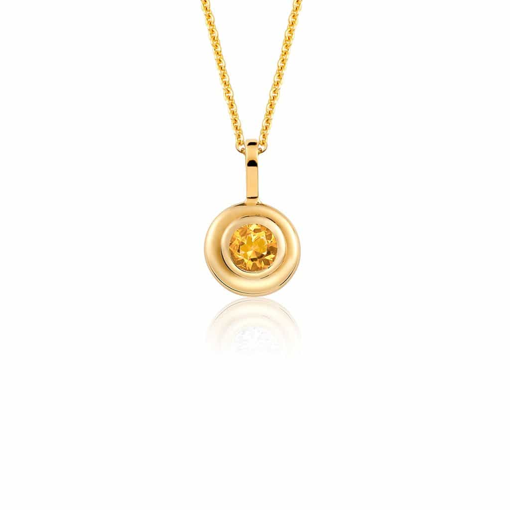 Trinatier Grand Bezel Pendant Necklace - Lotus Diamond