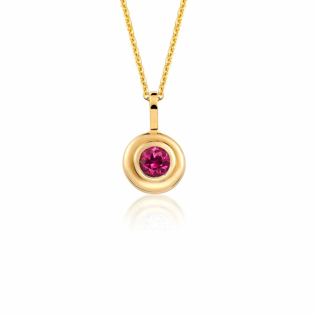 Trinatier Grand Bezel Pendant Necklace - Lotus Diamond