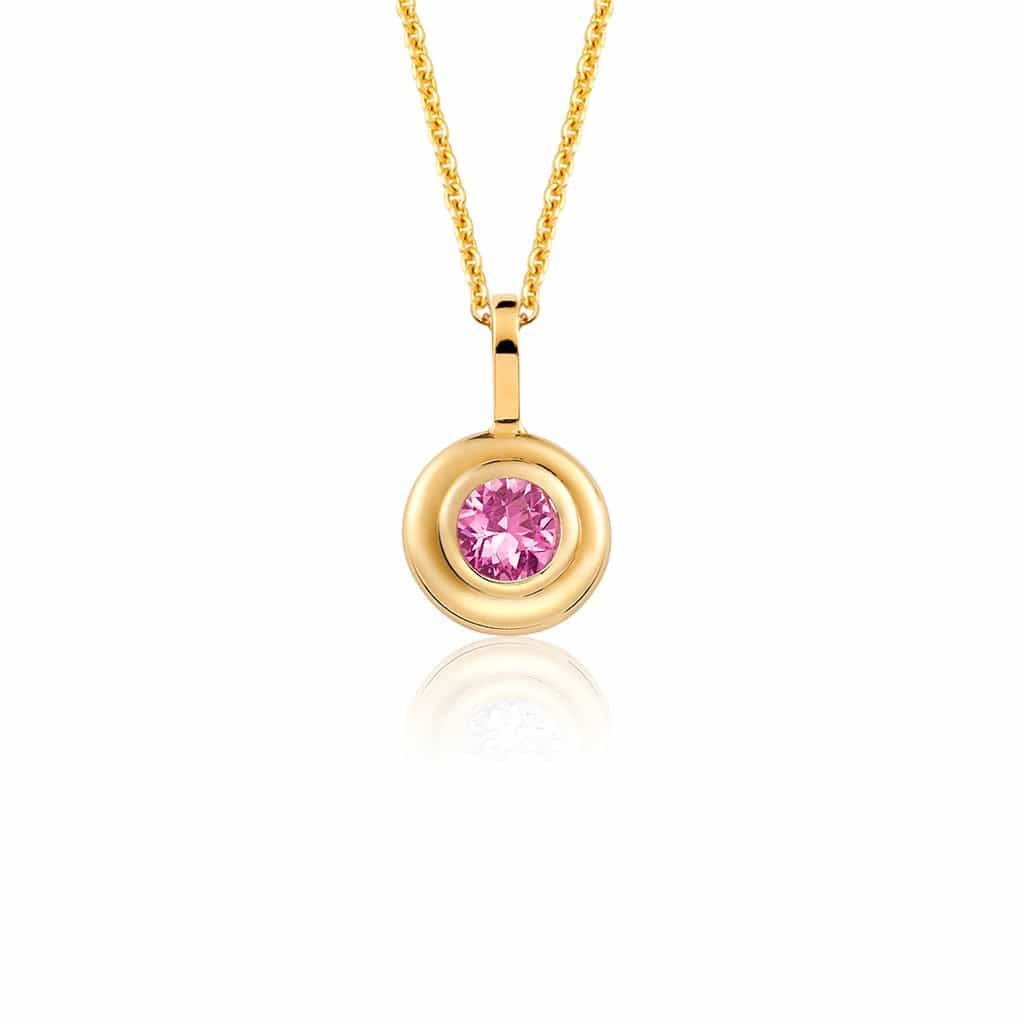 Trinatier Grand Bezel Pendant Necklace - Lotus Diamond