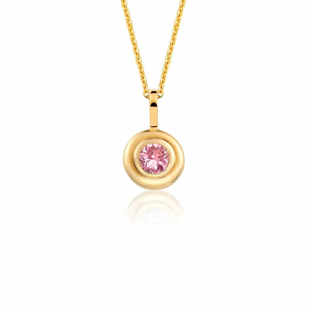 Trinatier Grand Bezel Pendant Necklace - Lotus Diamond