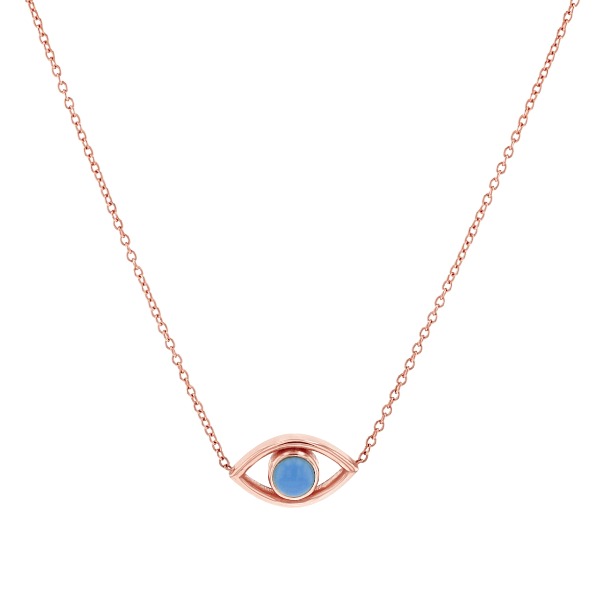 Turquoise Evil Eye Necklace - Lotus Diamond