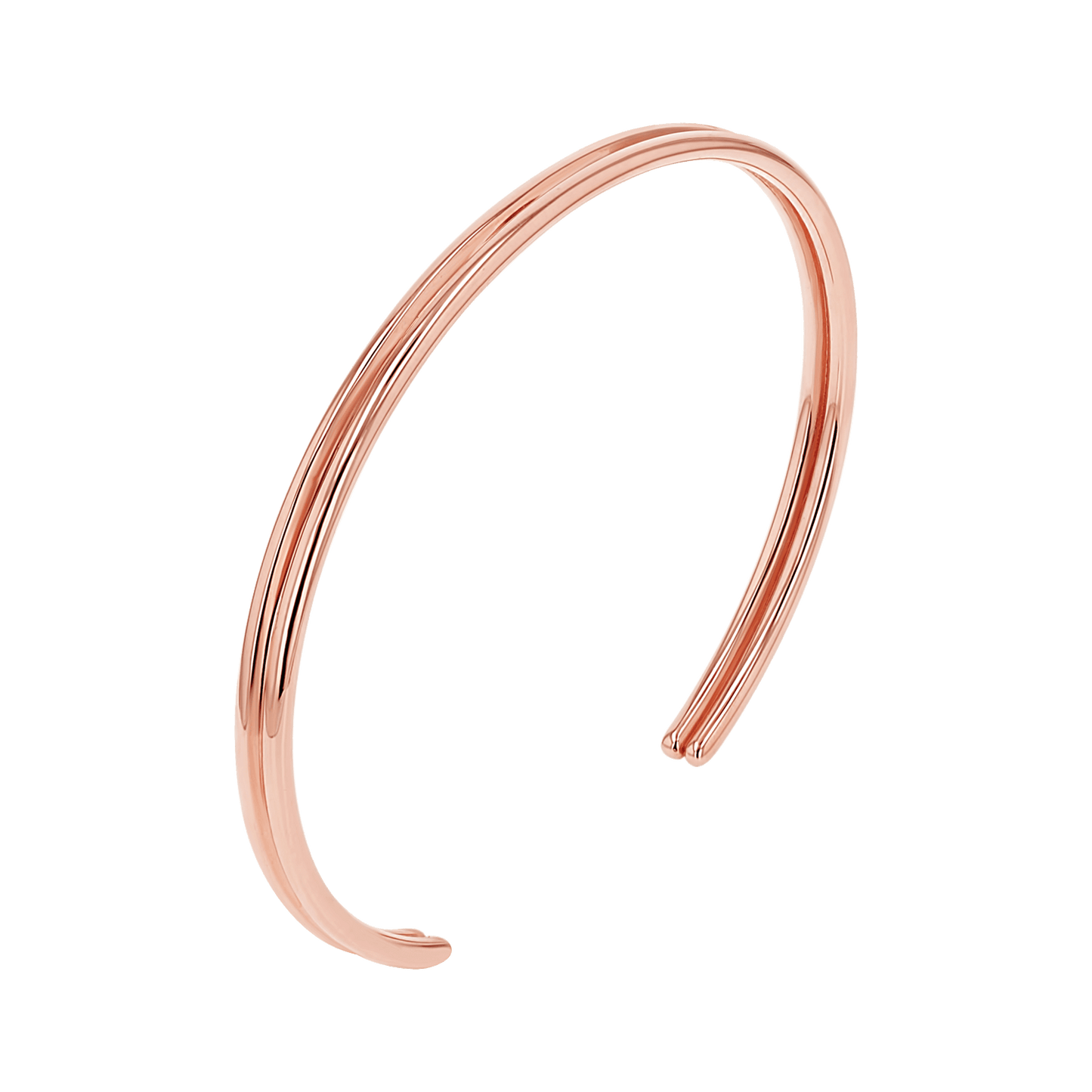 Twin Bar Cuff - Lotus Diamond