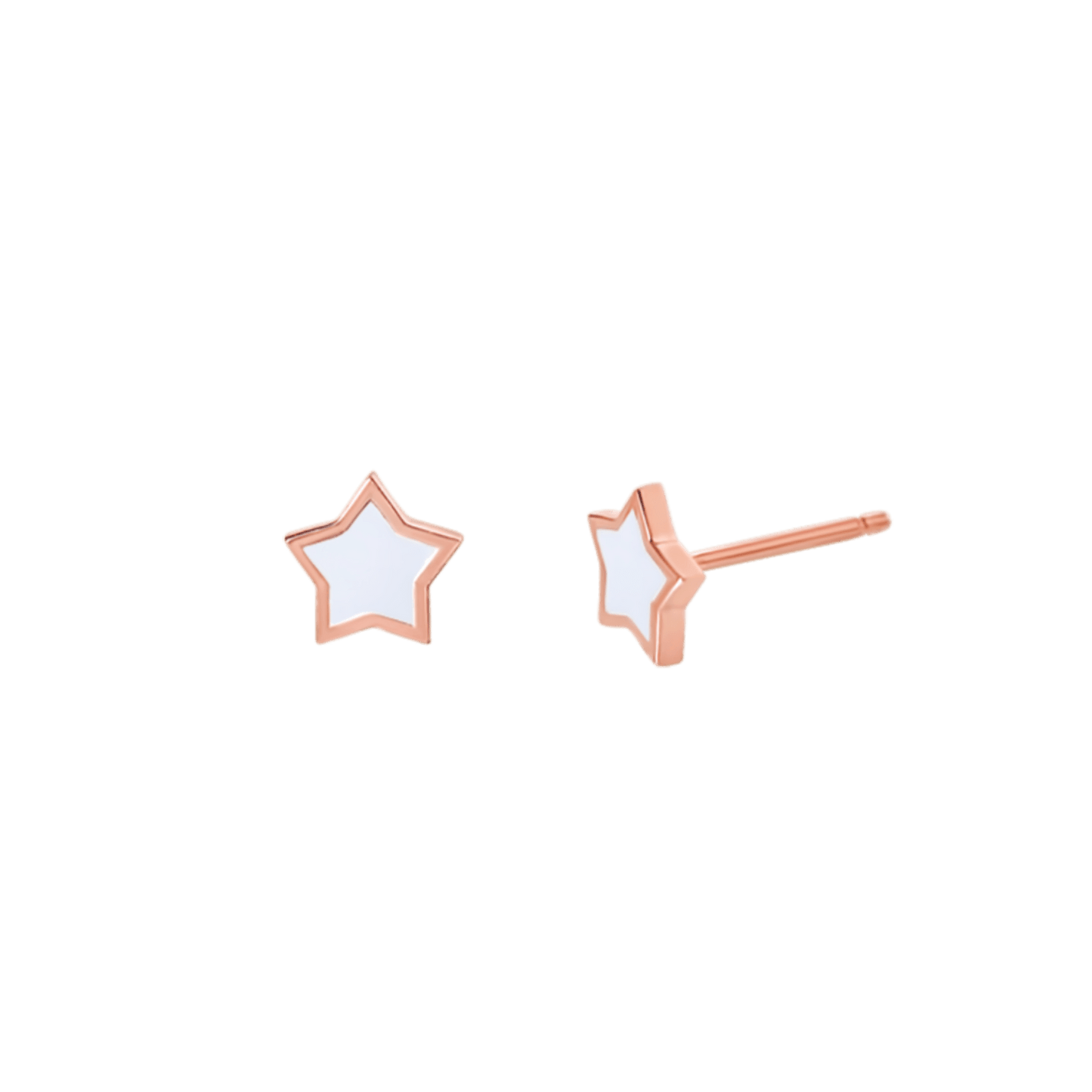 Twinkle Star Enamel Stud Earrings - Lotus Diamond