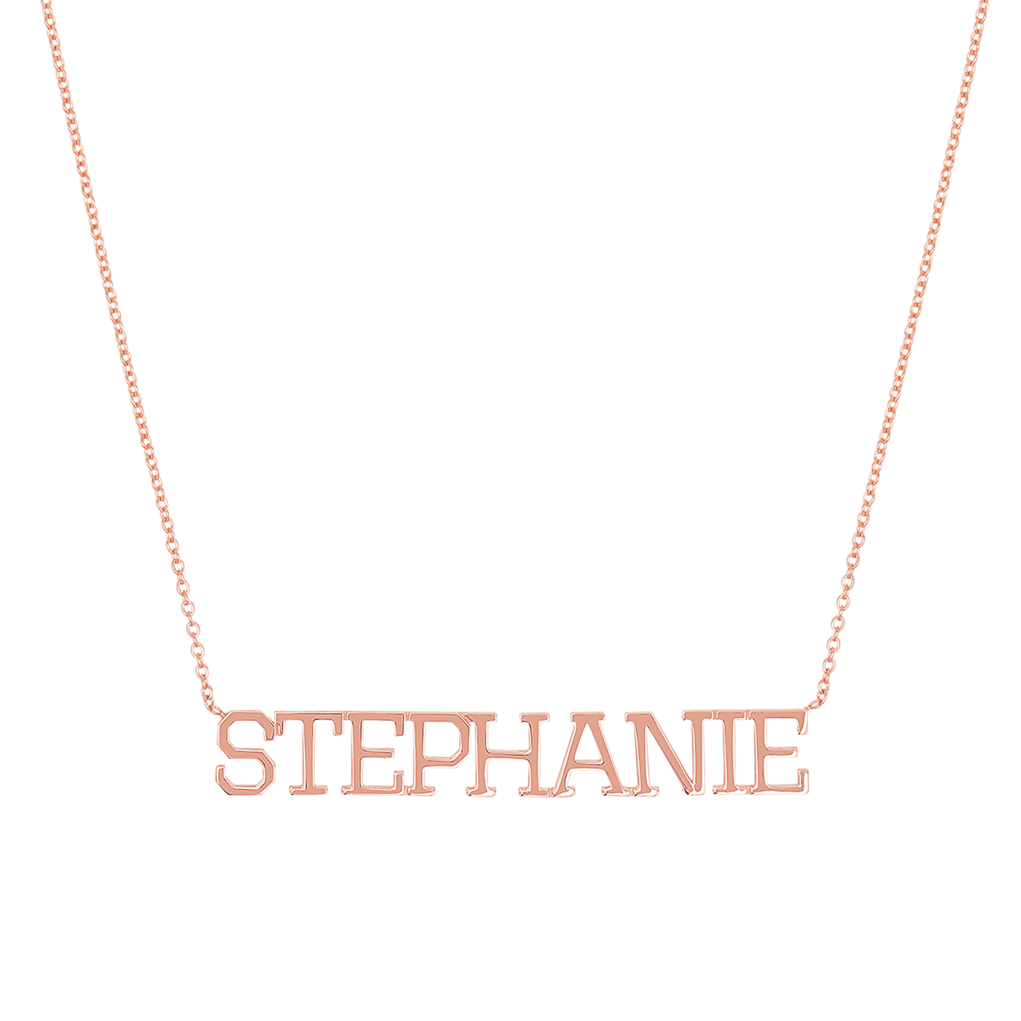 Varsity Name Necklace - Lotus Diamond