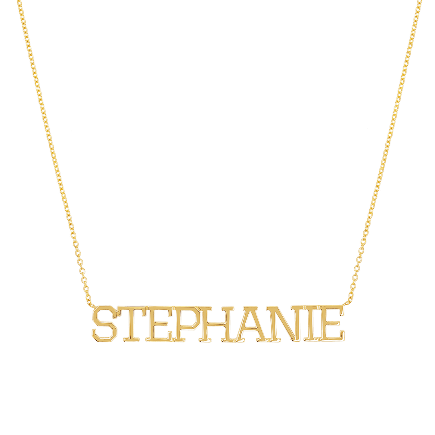 Varsity Name Necklace - Lotus Diamond