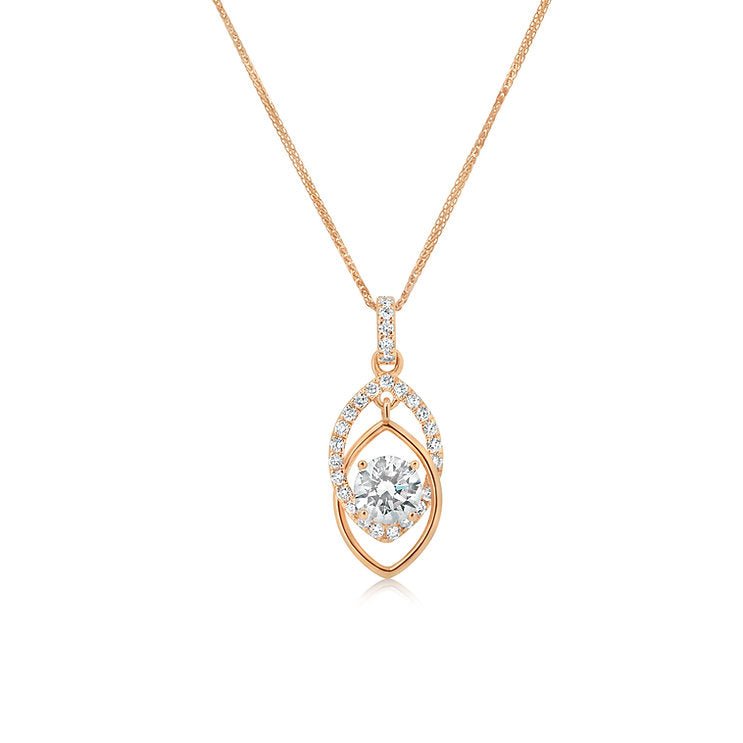 Vintage diamond Pendant - Lotus Diamond