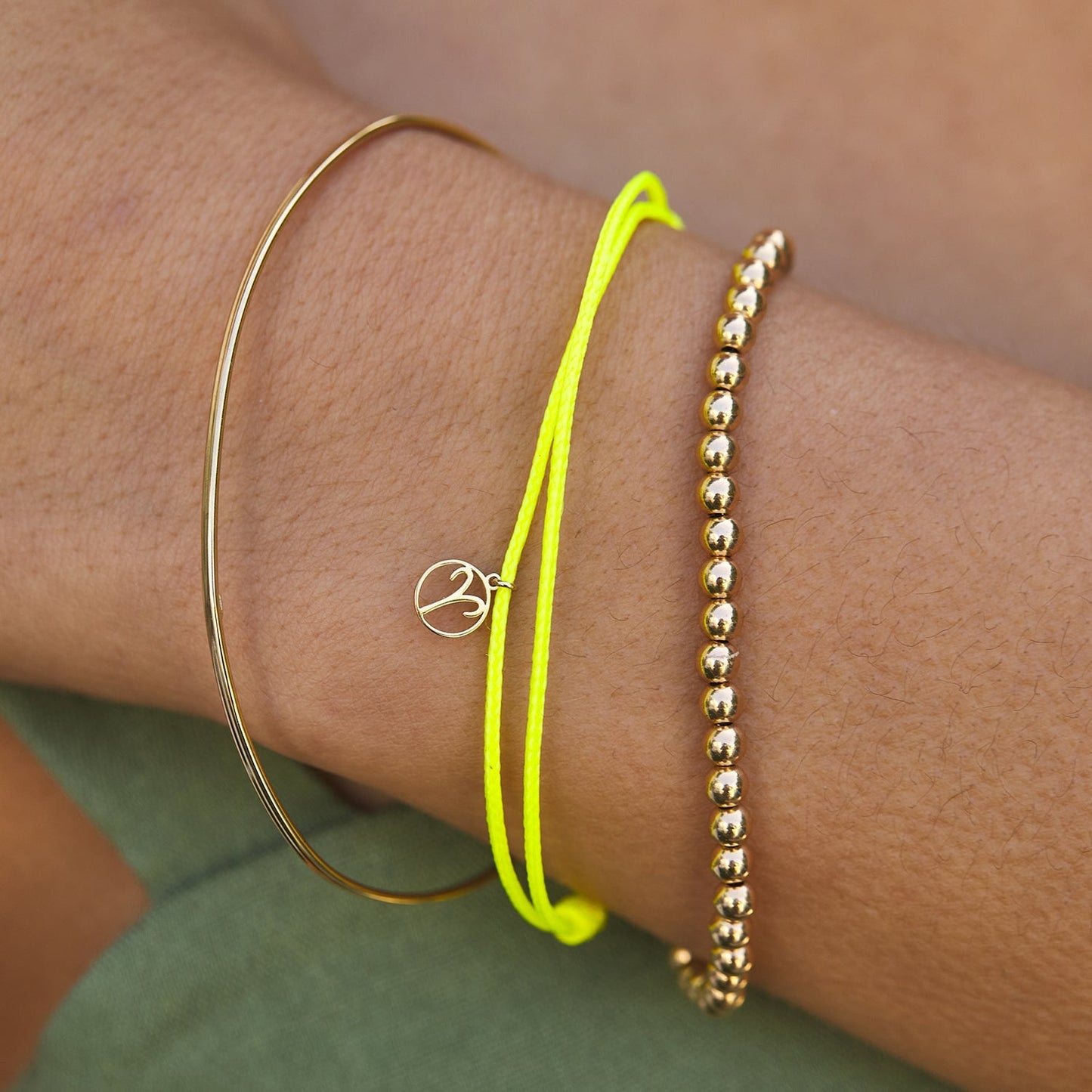 Wire Bangle Bracelet - Lotus Diamond