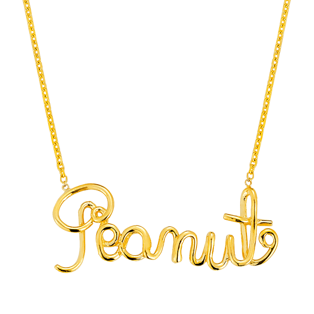 Wire Word Necklace - Lotus Diamond