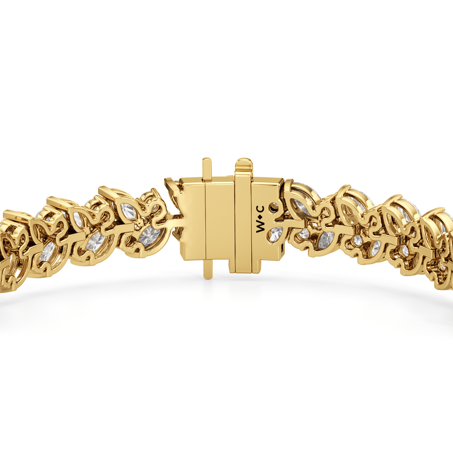 Woven Round and Marquise Tennis Bracelet - Lotus Diamond
