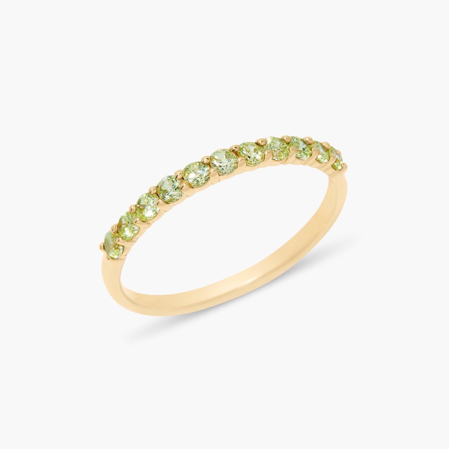 Zara Vermeil Birthstone Ring - Lotus Diamond