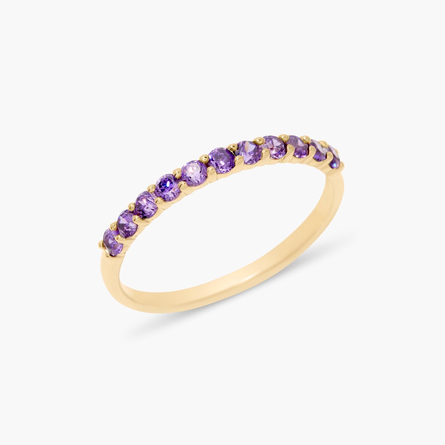 Zara Vermeil Birthstone Ring - Lotus Diamond