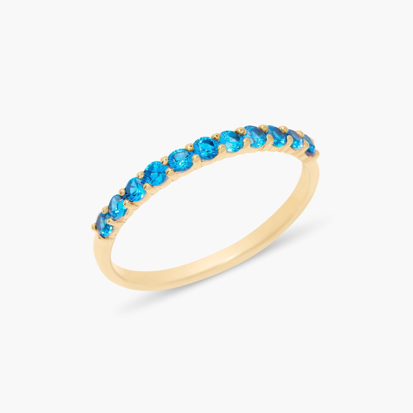 Zara Vermeil Birthstone Ring - Lotus Diamond