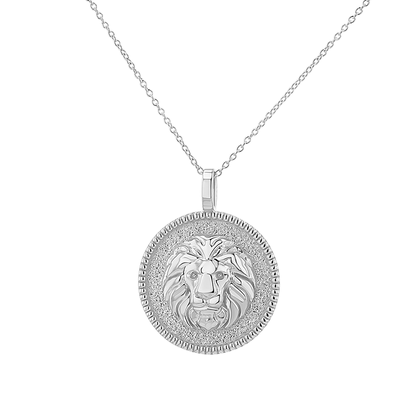 Zodiac Coin Medallion Necklace - Lotus Diamond