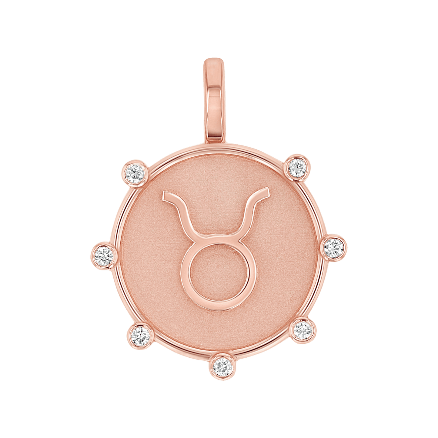 Zodiac Medallion Charm - Lotus Diamond