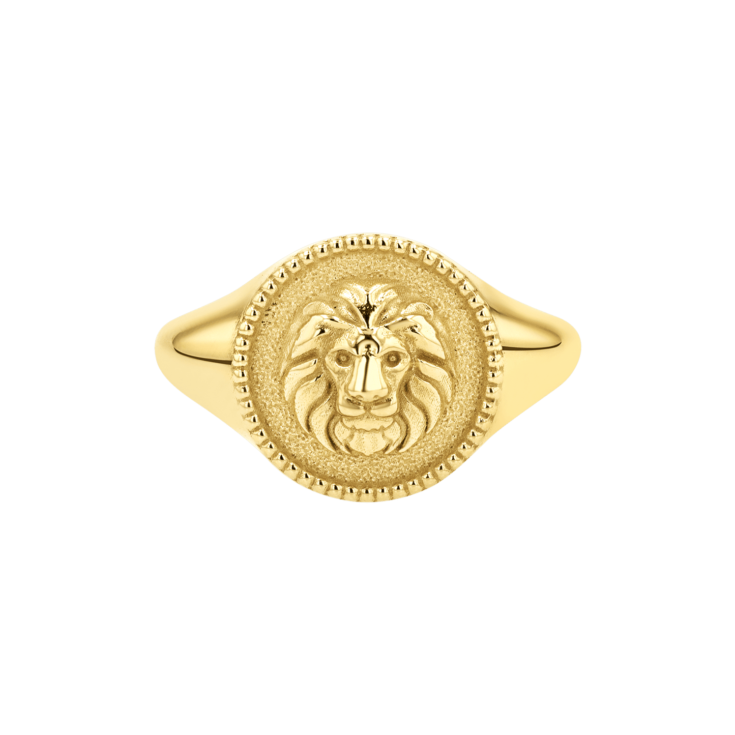 Zodiac Signet Ring - Lotus Diamond