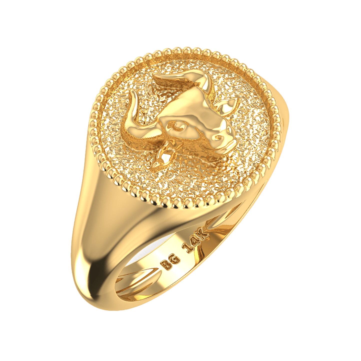 Zodiac Signet Ring - Lotus Diamond