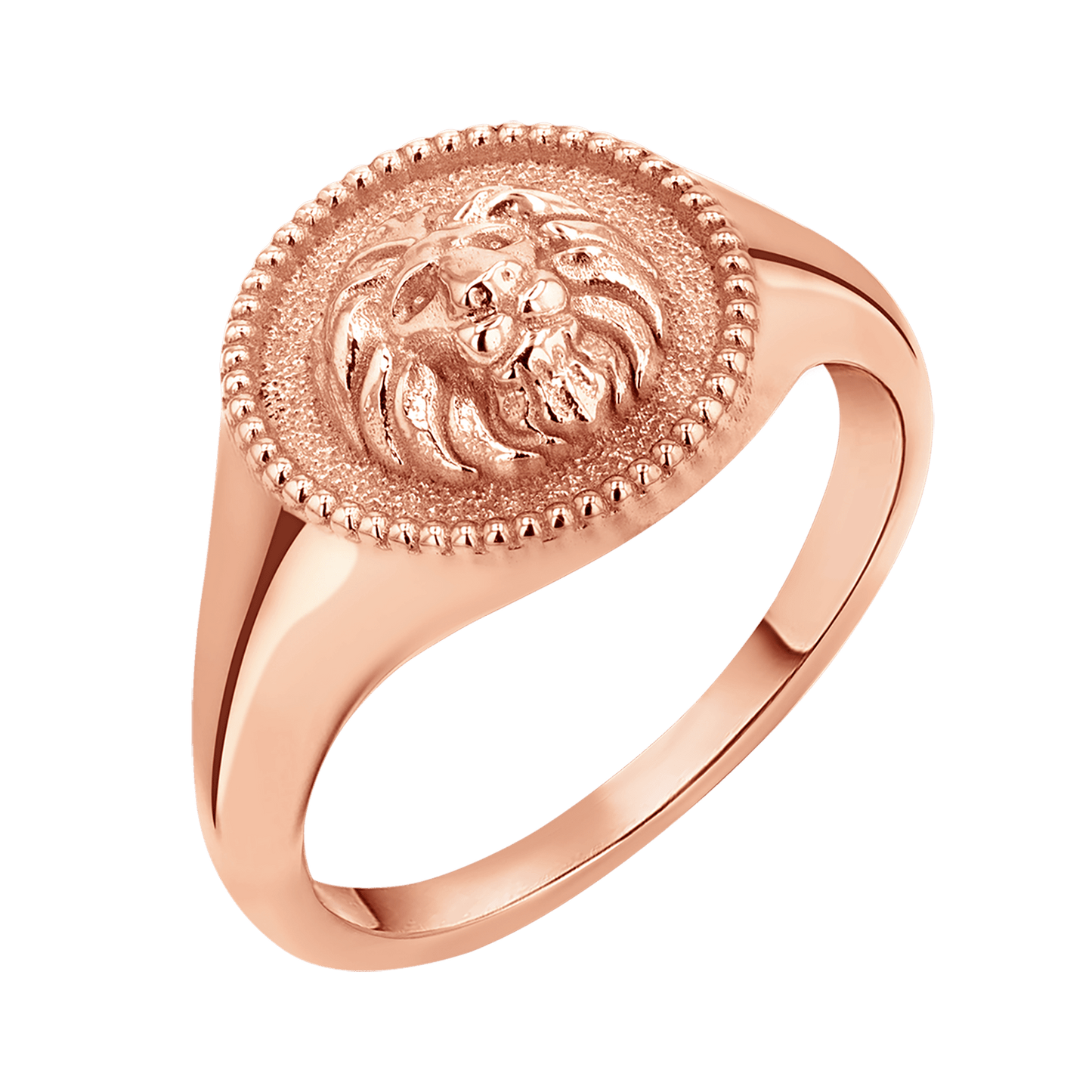 Zodiac Signet Ring - Lotus Diamond
