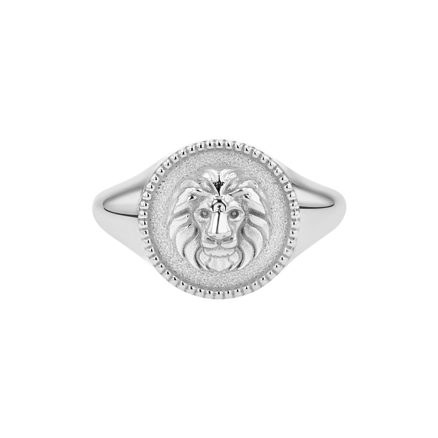 Zodiac Signet Ring - Lotus Diamond